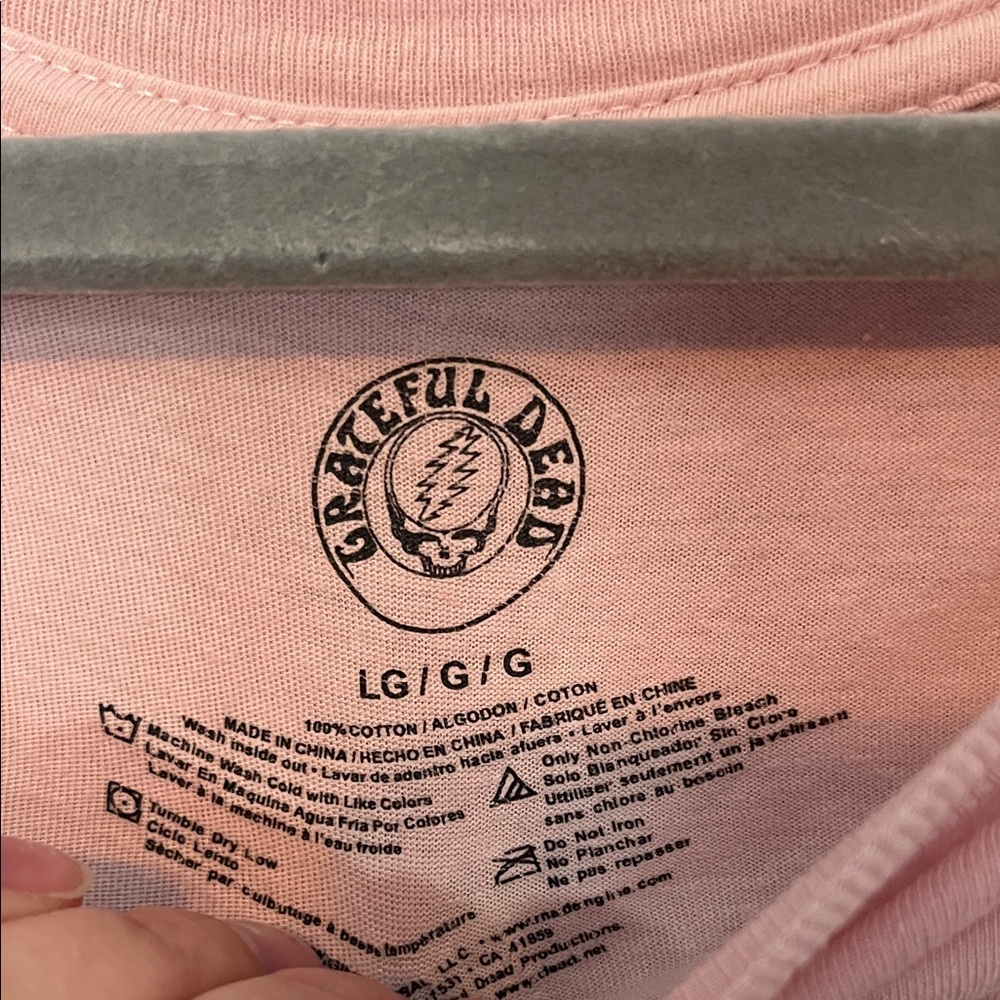 Grateful Dead Tie-Dye Tee - Pink, Orange, Yellow - Picture 2 of 4